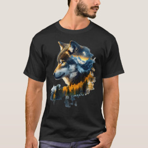 Camiseta Aventura de Montanhas em Parques Nacionais Lobo Vi