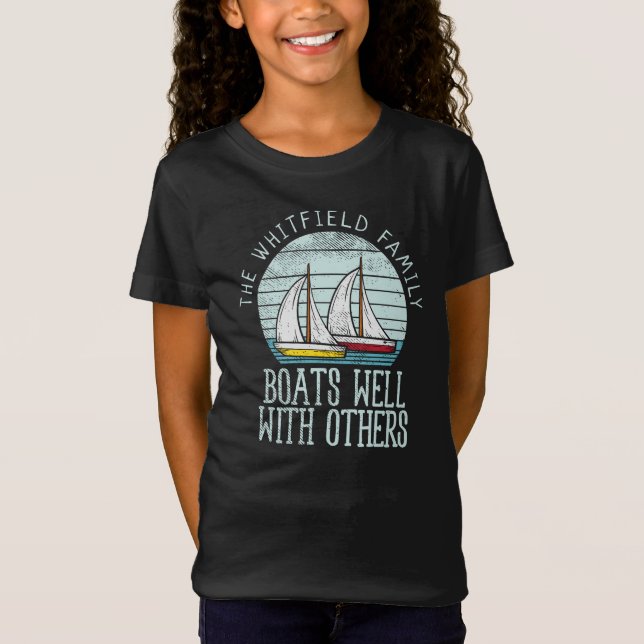 Camiseta Aventura de Navegação da Família de Combinação Náu (Frente)