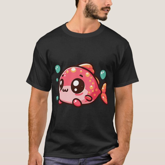 Camiseta Aventura de Peixes Oceânicos (Frente)