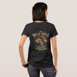 Camiseta Aventura de Pesca de Róbalo Retro Wild Trails