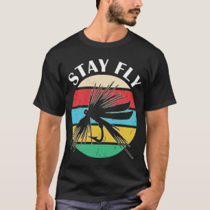 Camiseta Aventura de Pesca Design Retro Pôr do Sol