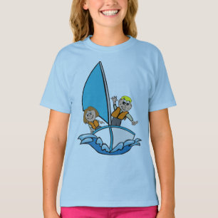 Camiseta Aventura de Vela para Meninas - Pequena M