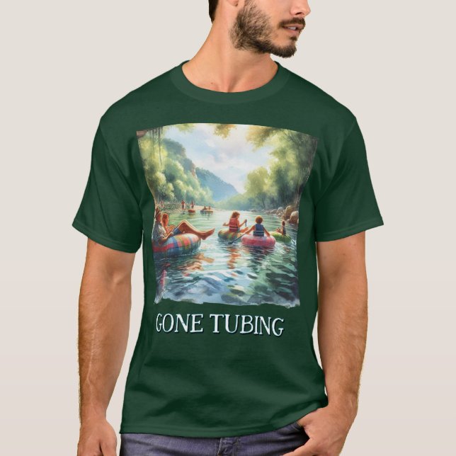 Camiseta Aventura de Verão em Tubing (Frente)