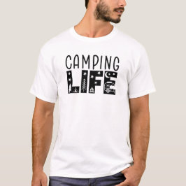 Camiseta Aventura de Vida de Camping Sob as Estrelas