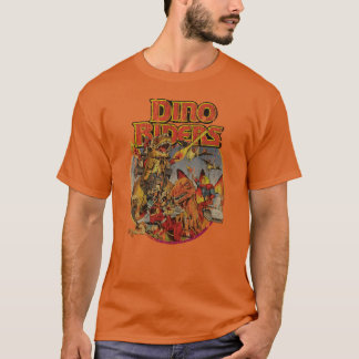 Camiseta Aventura do Cavaleiro de Dinossauro vintage dos an