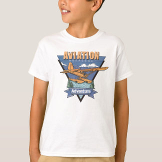 Camiseta Aventura do hidroavião da aviação