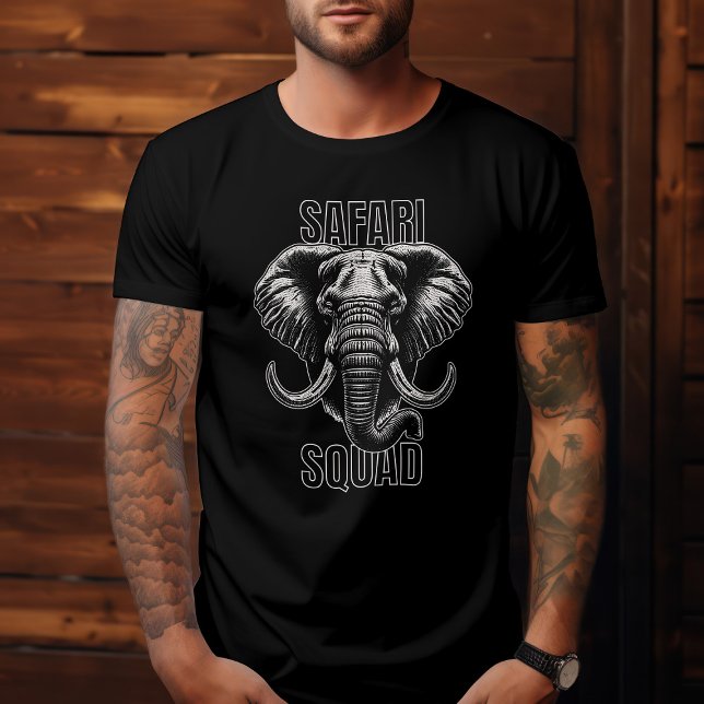 Camiseta Aventura do Jardim Zoológico Africano Safari Squad (Criador carregado)