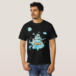 Camiseta Aventura do Navio dos Sonhos no Mar