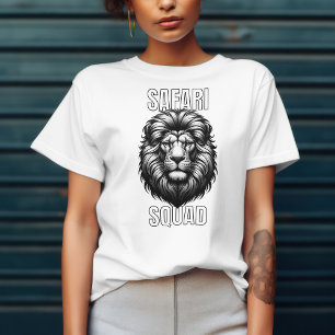 Camiseta Aventura do Zoológico do Quadrado Safari African L