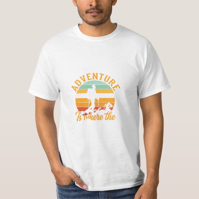 Camiseta Aventura é onde está o coração (Frente)