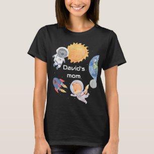 Camiseta Aventura Espacial:Planetas e Astronautas mães