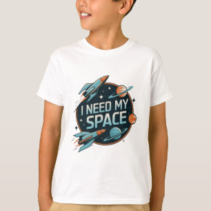 Camiseta Aventura Espacial: Preciso do meu espaço