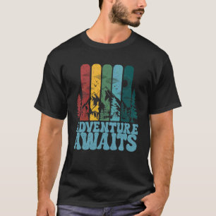 Camiseta Aventura Espera Amante Da Natureza Ao Ar Livre Mon