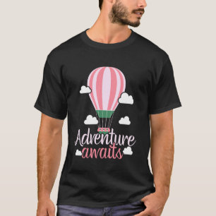 Camiseta Aventura Espera Balão de Ar Quente Amante Passeio