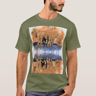 Camiseta Aventura Espera: Camisa-T de Masculinos Safari Sel