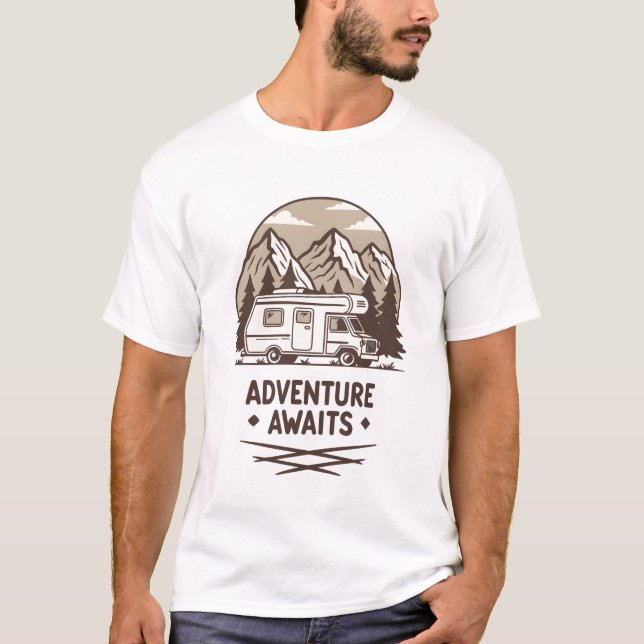 Camiseta Aventura Espera: Começa A Viagem (Frente)