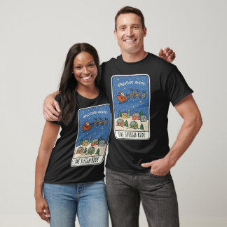 Camiseta Aventura Espera Passeio de Trenó Papai Noel Natal