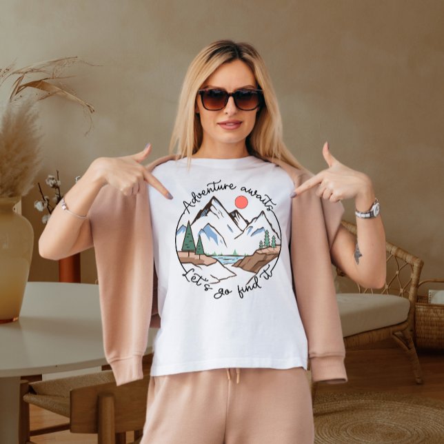 Camiseta Aventura espera que o vamos o encontre (Criador carregado)