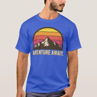 Camiseta Aventura Espera Sol da Montanha aventura aguarda v