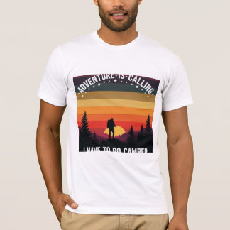 Camiseta Aventura Está Chamando De Ataque Para A Natureza