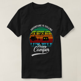 Camiseta Aventura Está Chamando - Feliz Acampamento