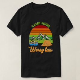 Camiseta Aventura Está Chamando - Feliz Camping T-Shirt