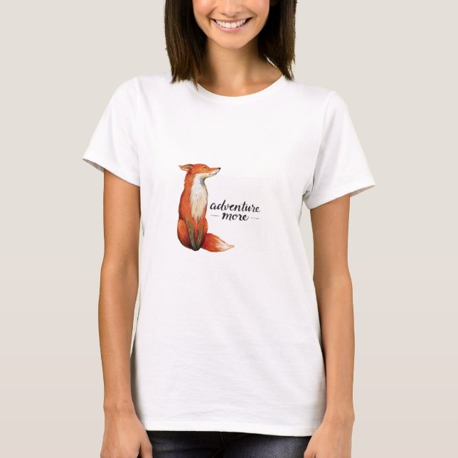 Camiseta aventura mais raposa (Frente)
