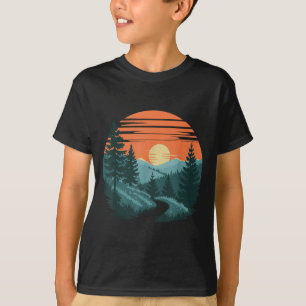 Camiseta Aventura natureza acampamento montanha caminhada é