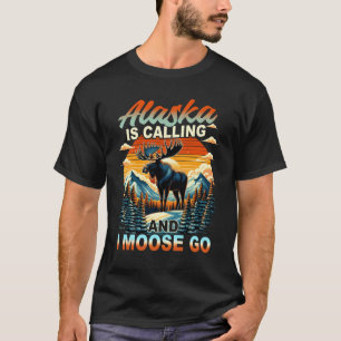 Camiseta Aventura Natureza Vida Selvagem Alasca Está Chaman