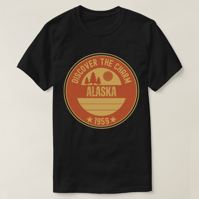 Camiseta Aventura no Alasca - O Último Presente Fronteiriço (Frente do Design)