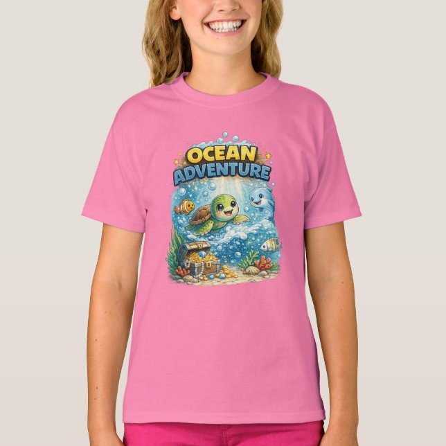 Camiseta Aventura no Oceano (Frente)