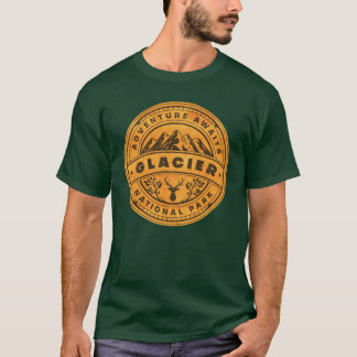 Camiseta Aventura no Parque Nacional Glacier Aguarda