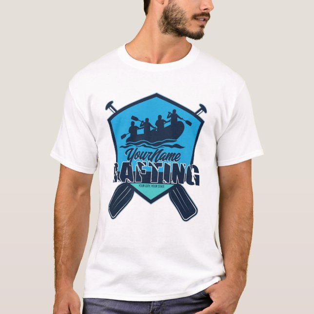 Camiseta Aventura Personalizada Rafting Whitewater River (Frente)