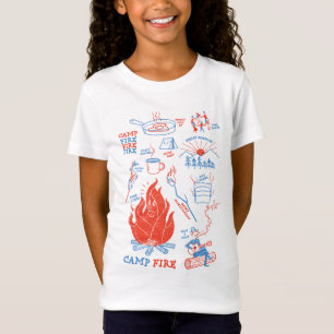 Camiseta Aventura Retro ao Redor da Fogueira – Atividade Di