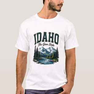 Camiseta Aventura Selvagem na Montanha de Idaho