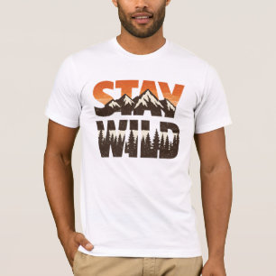 Camiseta Aventura Selvagem Vintage Floresta da Montanha