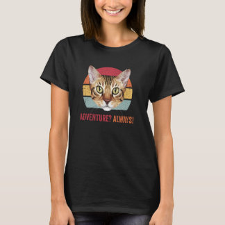 Camiseta Aventura Sempre Abissina Gato Engraçado Gatinho Ga