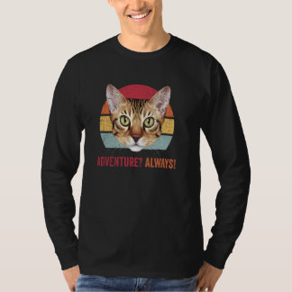 Camiseta Aventura Sempre Abissina Gato Engraçado Gatinho Ga
