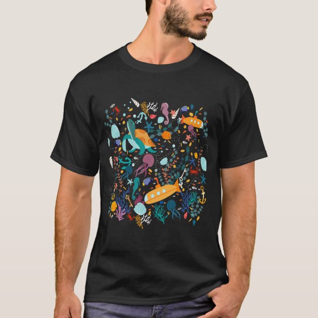 Camiseta Aventura sob o mar (Frente)