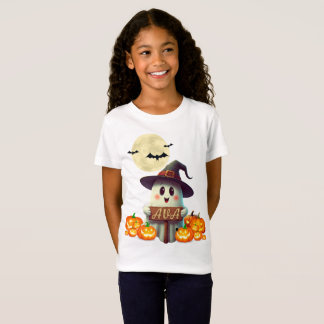 Camiseta Aventura Spooky de nome fantasma "Ava"