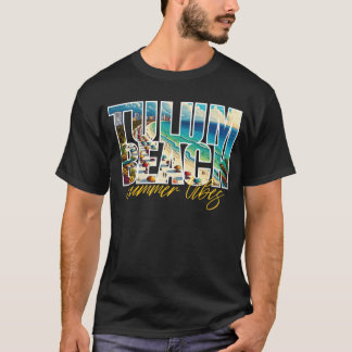 Camiseta Aventura Tropical de Tulum Beach no Mar de Viagem