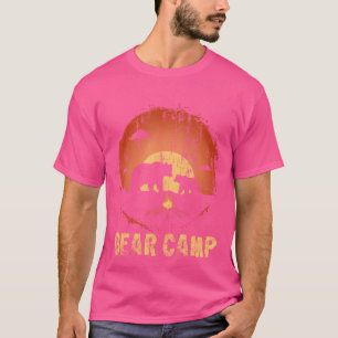 Camiseta Aventura Urso Acampamento Gay Urso Pôr do Sol Rúst