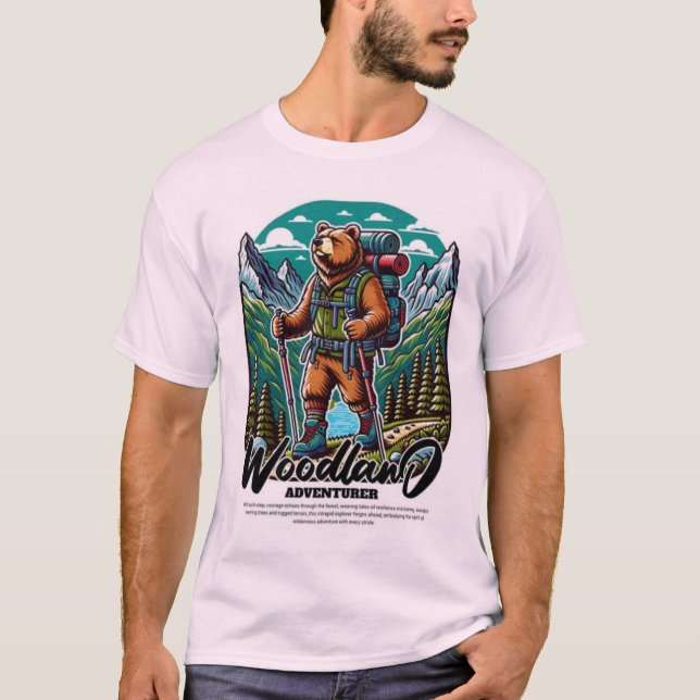 Camiseta Aventurador da Floresta - Espírito do Selvagem (Frente)