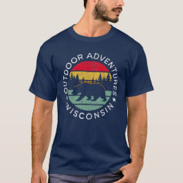 Camiseta Aventuras ao Ar Livre Wisconsin