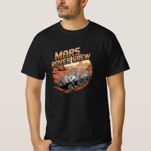 Camiseta Aventuras Cósmicas com Mars Trabalho de arte