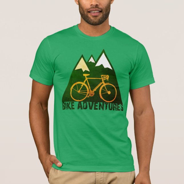 Camiseta aventuras de bicicleta (Frente)