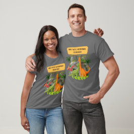 Camiseta aventuras de DINOSSAURO pré-históricos CITAÇÕES