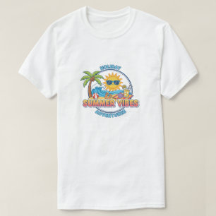 Camiseta Aventuras de Férias, Vibrações de Verão