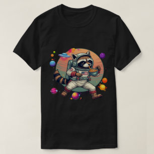 Camiseta Aventuras Espaciais de Ramen de Mapache OVNI Cozin