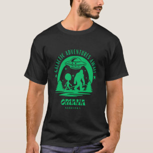 Camiseta Aventuras Galácticas Esperam Omaha Nebraska